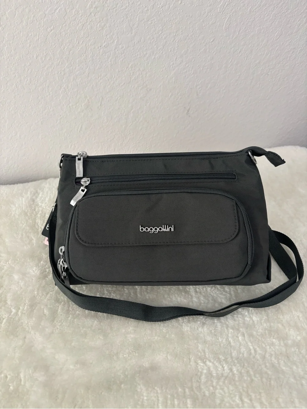 Baggallini Original RFID Everyday Charcoal Crossbody Bag
